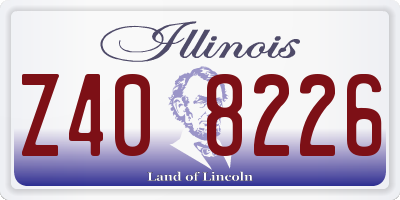 IL license plate Z408226