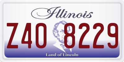 IL license plate Z408229