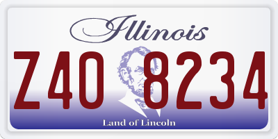 IL license plate Z408234
