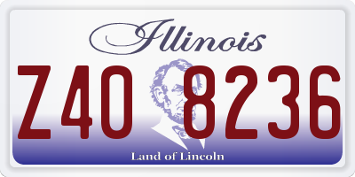 IL license plate Z408236