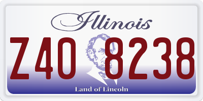 IL license plate Z408238