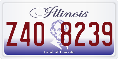 IL license plate Z408239