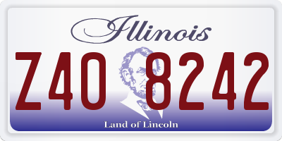 IL license plate Z408242