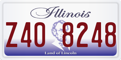 IL license plate Z408248