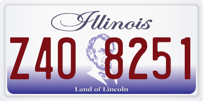 IL license plate Z408251