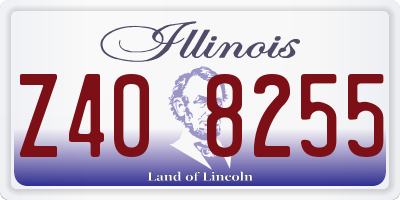 IL license plate Z408255