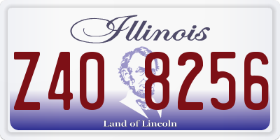 IL license plate Z408256