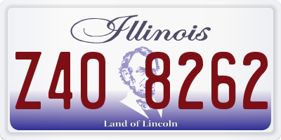 IL license plate Z408262