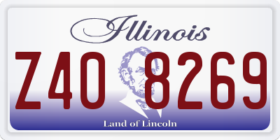 IL license plate Z408269