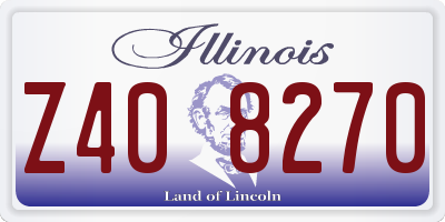 IL license plate Z408270