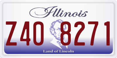 IL license plate Z408271