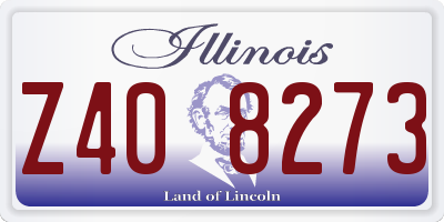 IL license plate Z408273