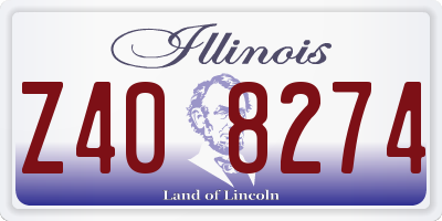 IL license plate Z408274