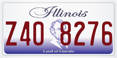 IL license plate Z408276