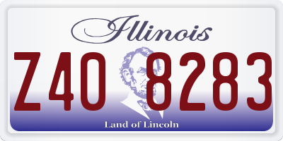 IL license plate Z408283