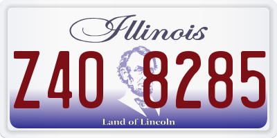 IL license plate Z408285