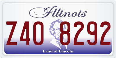 IL license plate Z408292