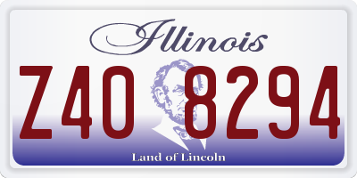 IL license plate Z408294