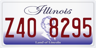 IL license plate Z408295