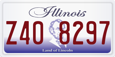 IL license plate Z408297