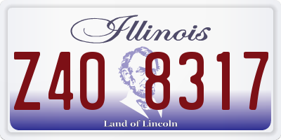 IL license plate Z408317