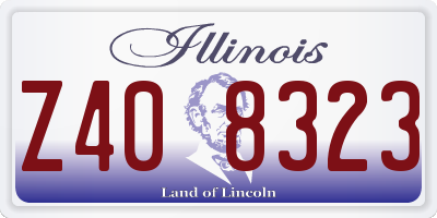 IL license plate Z408323