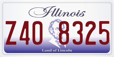 IL license plate Z408325