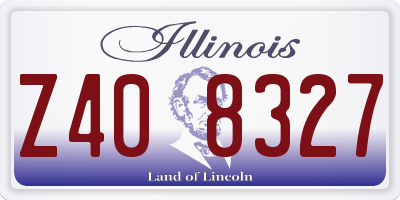 IL license plate Z408327
