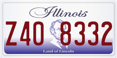 IL license plate Z408332