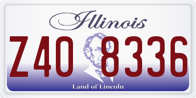 IL license plate Z408336
