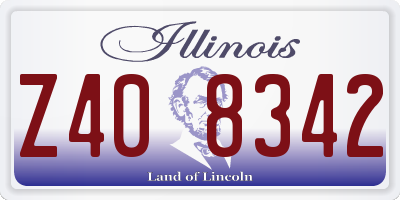 IL license plate Z408342