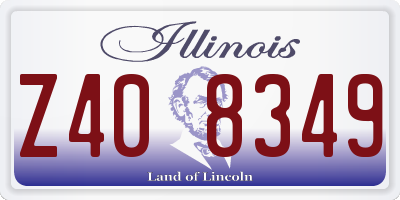 IL license plate Z408349