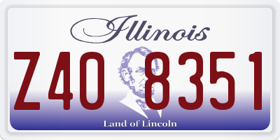 IL license plate Z408351