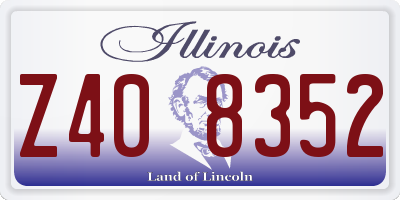 IL license plate Z408352