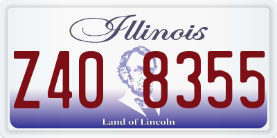 IL license plate Z408355