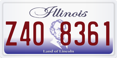 IL license plate Z408361