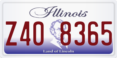 IL license plate Z408365