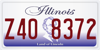 IL license plate Z408372