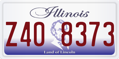 IL license plate Z408373