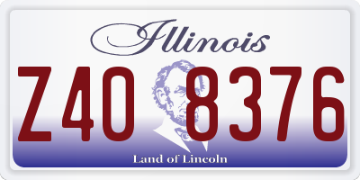 IL license plate Z408376