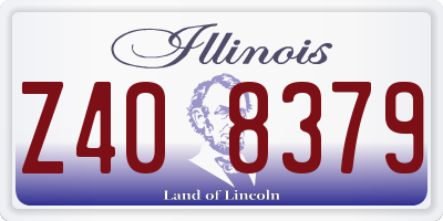IL license plate Z408379