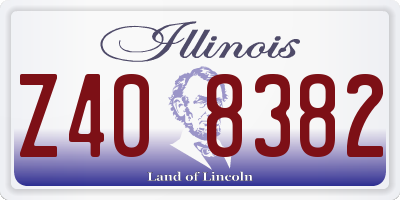 IL license plate Z408382