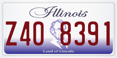 IL license plate Z408391