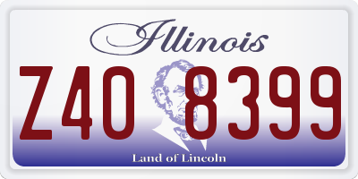 IL license plate Z408399