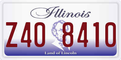 IL license plate Z408410