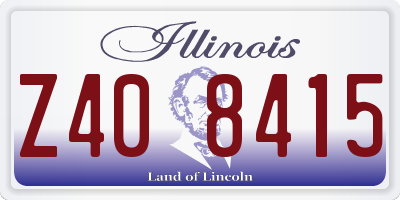 IL license plate Z408415