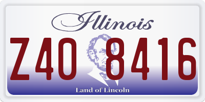IL license plate Z408416