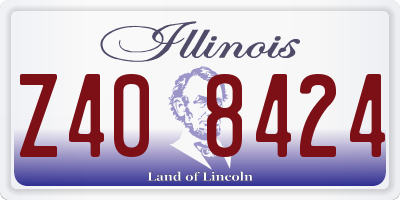 IL license plate Z408424