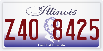 IL license plate Z408425