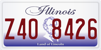 IL license plate Z408426